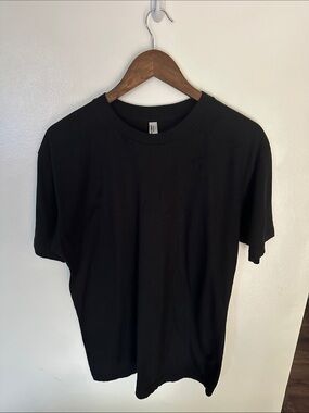 American Apparel Men’s Classic  Black Crew Neck T‑Shirt